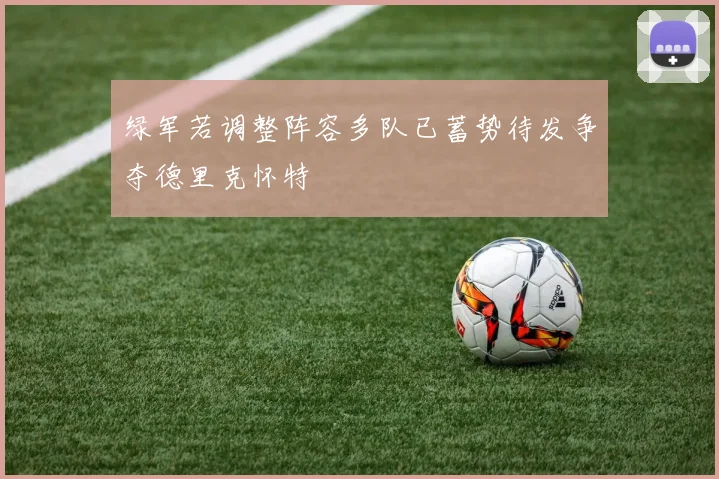 绿军若调整阵容多队已蓄势待发争夺德里克怀特